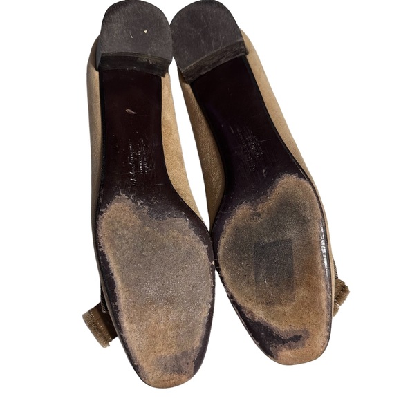 Salvatore Ferragamo Leather Suede Loafers - Picture 10 of 12